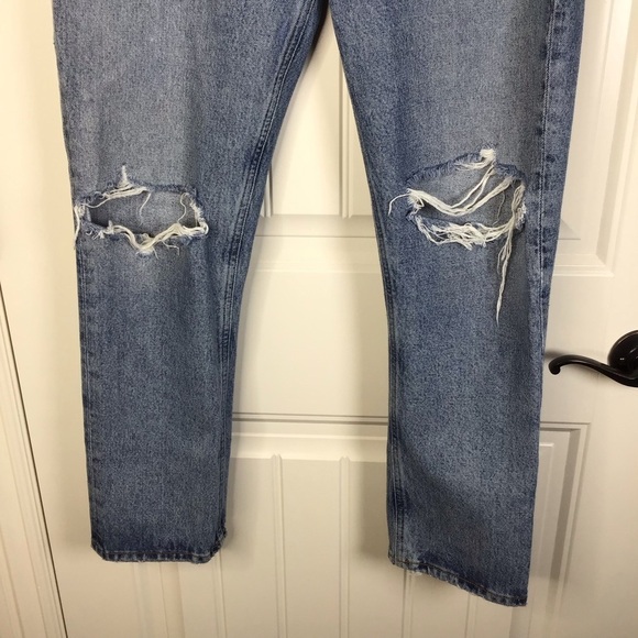 AGOLDE Riley High Rise Straight Crop in Escalate Size 28. - Picture 4 of 10